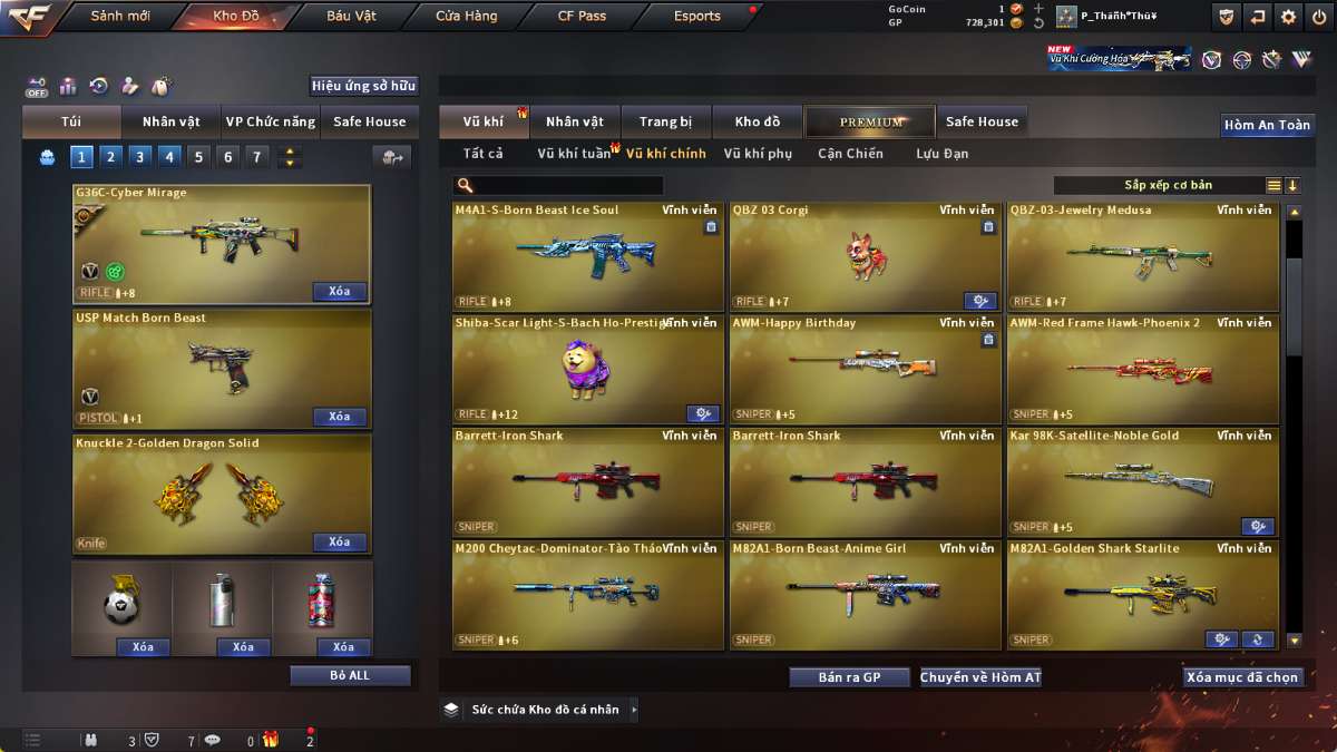 shop acc cf uy tin gia re
